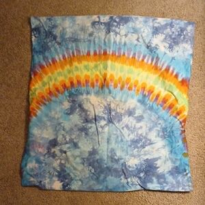 Tie-Dye Pillow Cover, No Pillow RAINBOW